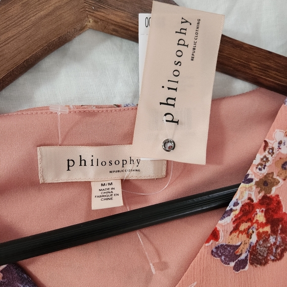 Philosophy long sleeve floral top - Picture 7 of 11